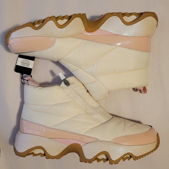 NEW Sorel Kinetic Impact Puffy Zip Boots Womens 12 Winter Chic Modern Cozy Retro - Picture 5 of 10